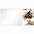 Empire Art Direct Be Yourself II Rectangular Beveled Mirror on Free Floating Printed Tempered Art Glass TAM-JP1126-2448R